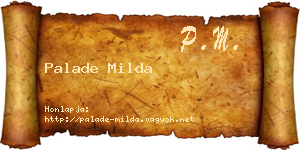 Palade Milda névjegykártya